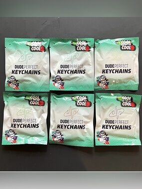 6 Dude Perfect Keychain Blind Bag Bundle Cool Not Cool Mystery Bag SEALED Panda